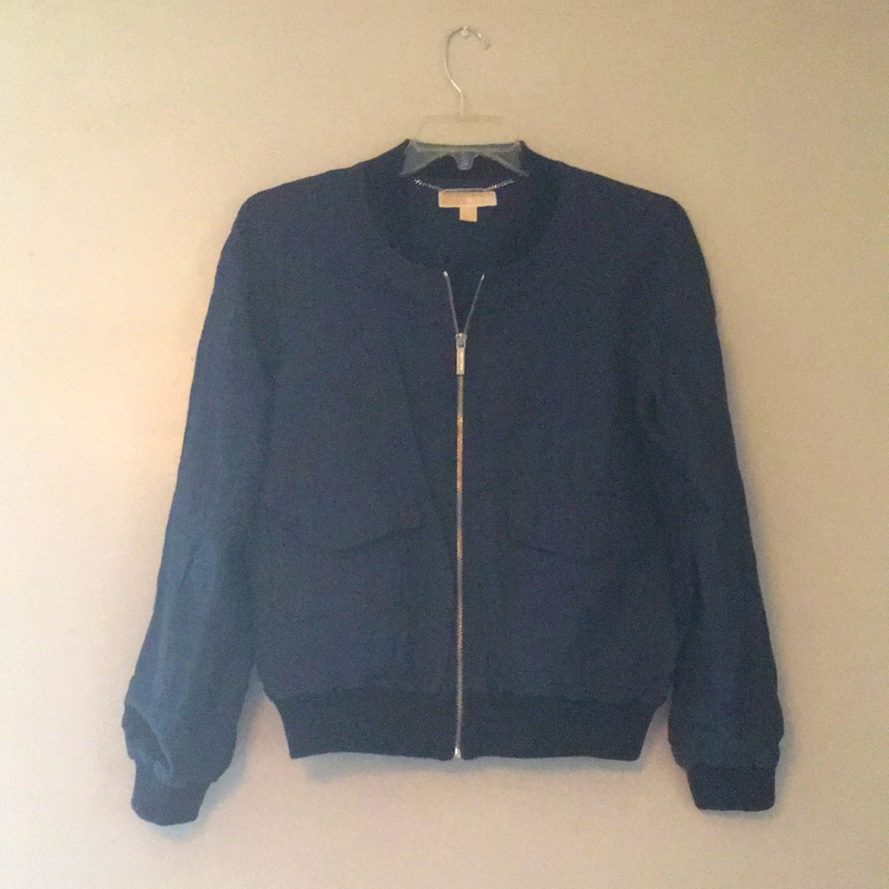 MICHAEL Michael KORS Linen Bomber Jacket